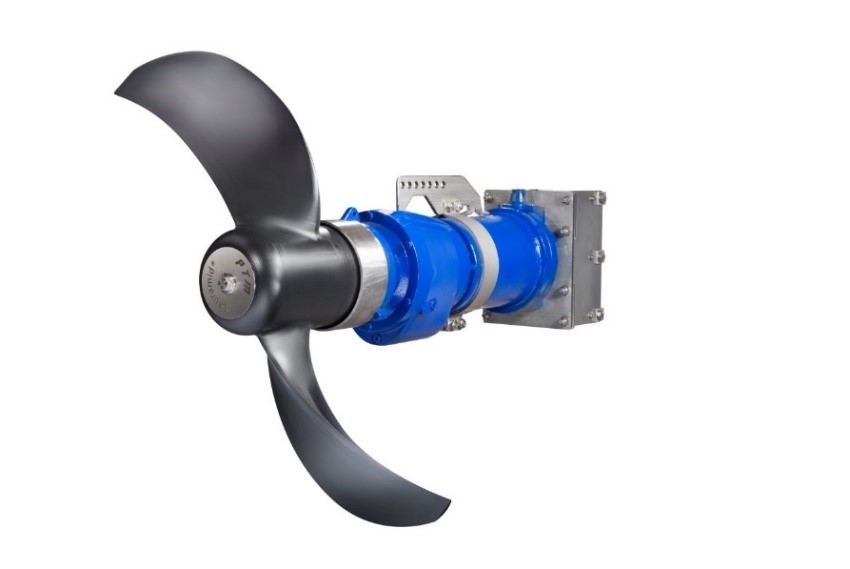 PTM Phantom L 105-1400/164 ZRG mit Lauramid (PA12)-Propeller und Gleithalter